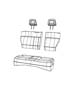 Diagram Rear Seat - Split Seats - Trim Code [RL]. for your Chrysler 300 M