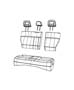 Diagram Rear Seat - Split Seats - Trim Code [V8]. for your Chrysler 300 M