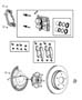 Diagram Brakes,Front. for your 2004 Chrysler 300 M