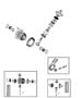 Diagram Differential Assembly,Front Axle. for your 2003 Chrysler 300 M