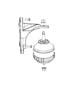 Diagram Engine Mounting Left Side AWD/4WD 2.8L Diesel [2.8L I4 TURBO DIESEL ENGINE]. for your 2004 Chrysler 300 M