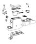 Diagram Floor Console, Front. for your 1995 Jeep Wrangler