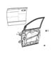 Diagram Front Door, Shell and Hinges. for your Chrysler 200