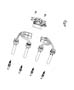 Diagram Spark Plugs, Ignition Cables, and Coils. for your Dodge Ram 1500