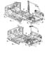 Diagram Floor Pan Plugs. for your 2022 RAM 1500 Rebel Extended Cab 3.6L V6 4WD