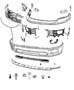 Diagram Bumper, Front. for your 2019 RAM 1500 Classic Big Horn Crew Cab