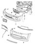 Diagram Fascia, Front. for your 2002 Jeep Wrangler