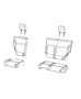 Diagram Rear Seat - Split Seat - Trim Code [C7]. for your 2018 RAM 1500