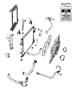 Diagram Radiator and Related Parts Gas. for your 2020 Jeep Wrangler