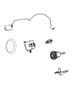 Diagram Receiver Modules, Keys and Key FOBS. for your 2021 RAM 1500 Lone Star Crew Cab