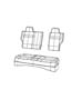 Diagram Rear Seat - 60/40 - Trim Code [V8]. for your Chrysler 300 M