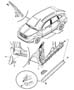 Diagram Exterior Ornamentation. for your 2021 RAM 1500 Laramie Longhorn Crew Cab 3.0L Turbo V6 Diesel