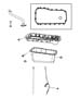 Diagram Engine Oil Pan, Engine Oil Level Indicator And Related Parts 3.8L [3.8L V6 SMPI Engine]. for your 2007 Dodge Durango SXT