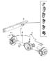 Diagram Brake Tubes and Hoses,Rear and Chassis. for your 2007 RAM 1500