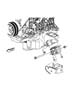 Diagram Engine Mounting Left Side AWD/4WD 4.0L [4.0L V6 SOHC Engine]. for your 2004 Chrysler 300 M