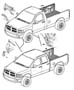 Diagram Exterior Ornamentation. for your 2011 Jeep Wrangler UNLIMITED SAHARA 3.8L V6 A/T 4X4