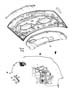 Diagram Hood and Related Parts. for your 2018 Jeep Wrangler RUBICON UNLIMITED