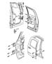 Diagram Rear Door, Shell and Hinges. for your Dodge Ram 1500
