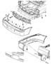 Diagram Fascia, Rear. for your 2021 RAM 1500 Tradesman Crew Cab 3.6L V6 4WD