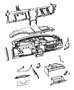 Diagram Instrument Panel and Structure - Chrysler. for your 1999 Jeep Cherokee