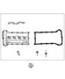 Diagram Cylinder Head Cover 2.0L [2.0L 4 Cyl DOHC 16V Dual VVT Engine]. for your 2023 RAM 1500 HFE Crew Cab