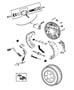 Brakes,Rear,9 Inches x 2.5 Inches. Diagram