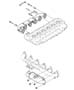 Diagram Exhaust Manifold And Heat Shield 5.9L Diesel [5.9L I6 HO CUMMINS TD ENGINE]. for your 1999 Dodge Dakota