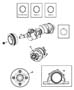 Diagram Crankshaft, Crankshaft Bearings, Damper And Flywheel 6.1L [6.1L V8 SRT HEMI ENGINE]. for your Jeep Grand Cherokee