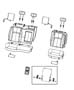 Crew Cab Rear Seat - 60/40 - Trim Code [GJ]. Diagram