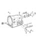 Diagram Case Transmission Case, Rear [FIVE SPEED AUTOMATIC TRANSMISSION]. for your 1994 Jeep Wrangler