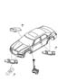 Diagram Air Bag Module, Impact Sensors, and Clockspring. for your 2002 Chrysler Sebring