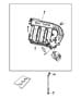 Diagram Intake Manifold Plenum 2.7L [2.7L V6 DOHC 24 Valve MPI Engine]. for your 2010 Dodge Charger