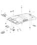 Diagram Headliners and Visors. for your 2001 Chrysler 300 M