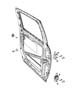 Diagram Rear Door, Shell and Hinges. for your 2001 Chrysler 300 M