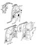 Diagram Interior Moldings and Pillars. for your Chrysler 300 M