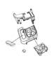 Diagram Floor Console Front(CBE). for your 2000 Chrysler 300 M