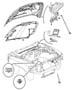 Diagram Hood and Related Parts. for your 2022 Jeep Wrangler