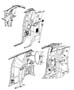 Diagram Interior Moldings and Pillars. for your Chrysler 300 M