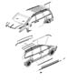 Diagram Exterior Ornamentation. for your 2001 Chrysler Pt Cruiser