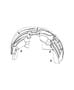 Diagram Front Fender Shields for your 2022 RAM 1500 Rebel Extended Cab 3.6L V6 4WD