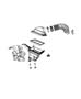 Diagram Air Cleaner. for your 2022 RAM 1500 Rebel Extended Cab 3.6L V6 4WD