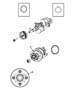 Diagram Crankshaft, Crankshaft Bearings, Damper And Flywheel 3.7L [3.7L V6 Engine]. for your 2021 RAM 1500 Tradesman Crew Cab 3.6L V6 4WD