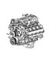 Diagram Engine Assembly And Service Long Block 5.7L [5.7L V8 HEMI MDS VCT Engine]. for your Chrysler 300 M