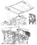 Diagram Hood and Related Parts. for your Jeep Liberty