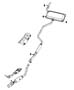 Diagram Exhaust System 2.4L [2.4L I4 DOHC 16V DUAL VVT ENGINE]. for your Dodge Journey