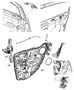 Diagram Rear Door, Hardware Components. for your 1999 Chrysler 300 M