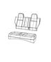 Image of FOAM. Seat Back. [Active Head Restraints]. image for your Chrysler 300  M