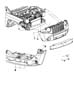 Diagram Fascia, Front, Compass. for your Jeep Compass