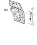 Diagram Rear Door, Shell and Hinges. for your Chrysler 300 M