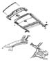 Diagram Sunroof Glass and Component Parts. for your Jeep Liberty